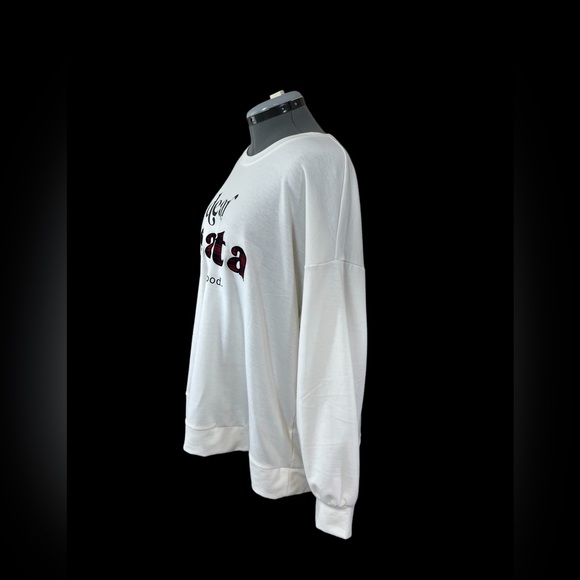 Lane Bryant "Dear Santa I've Been Good" 3/4 Sleeve Sweat Shirt Size 18/20 - Picture 3 of 6